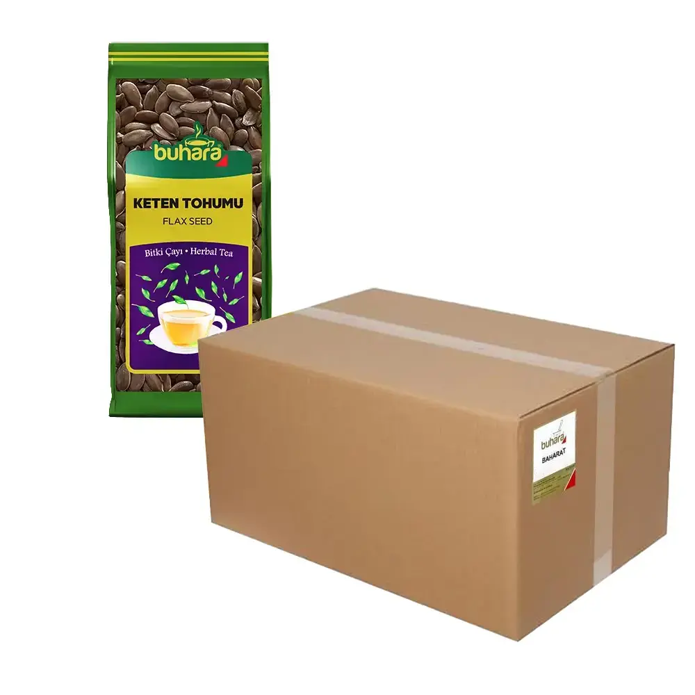 Buhara Baharat TOPTAN Bitkisel Çay-Poşet  Keten Tohumu 250g 24 Adet