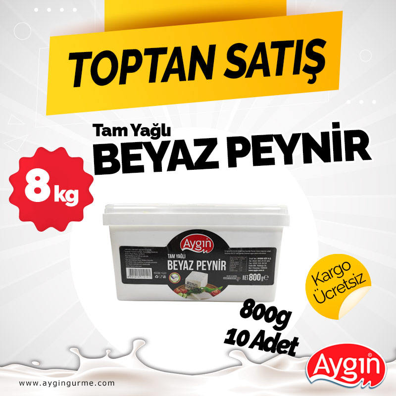 Tam Yağlı Beyaz Peynir ***Kampanyası 800g 10 Adet	