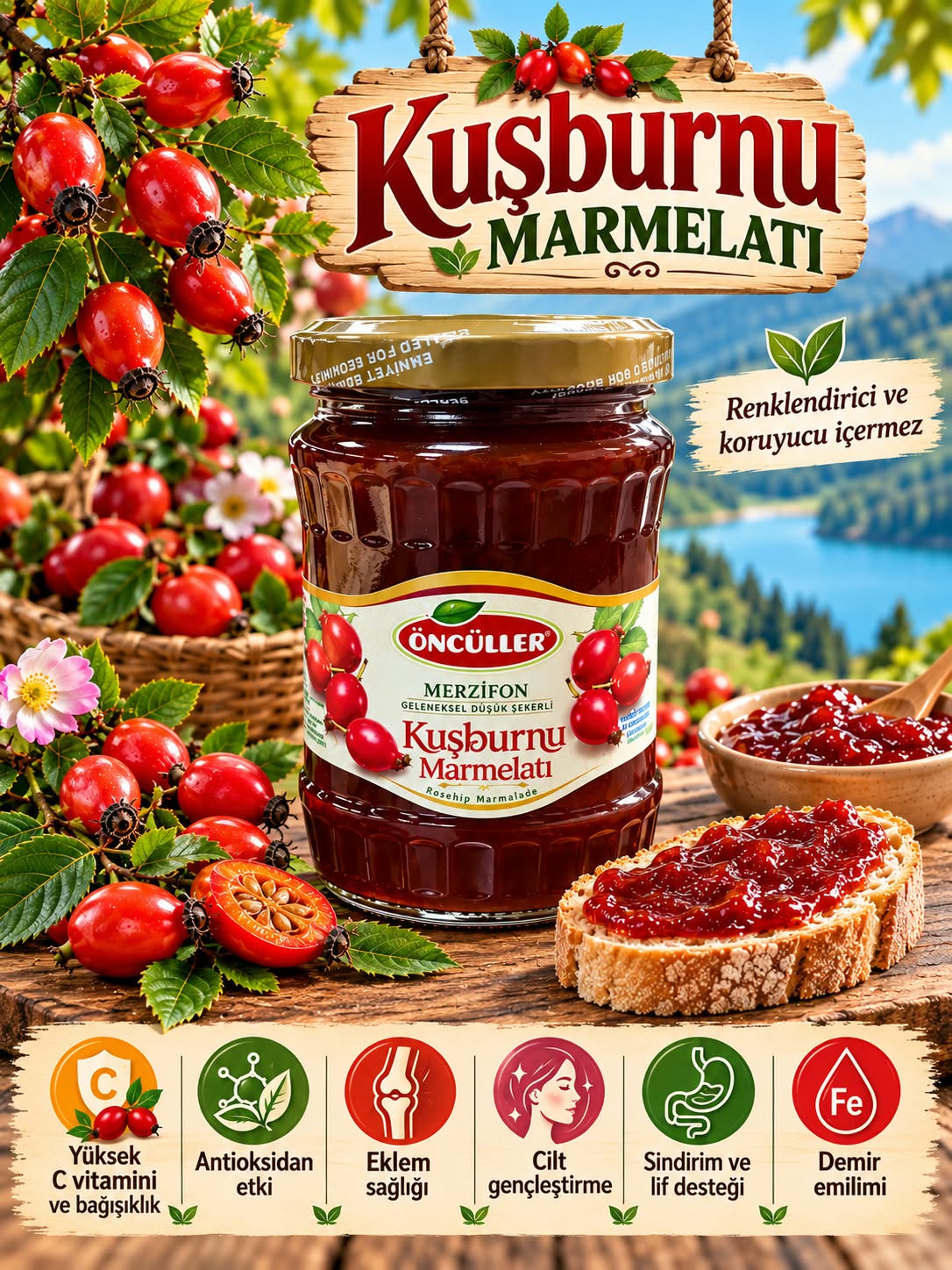 MERZİFON 630 GR KUŞ BURNU  MARMELATI