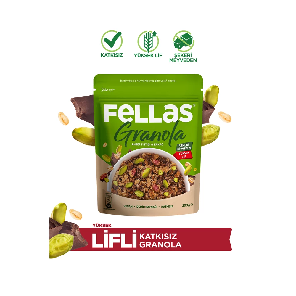 Granola - Antep Fıstığı & Kakao (200 g)