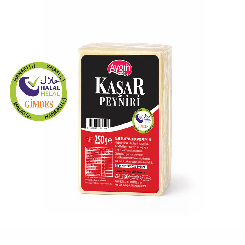 Özel Kaşar Peyniri (Tam Yağlı) Aygın 250g