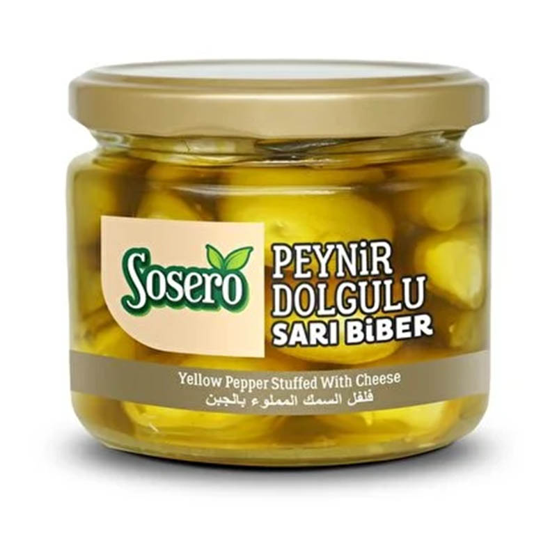 SOSERO PEYNİR DOLGULU SARI BİBER 300 cc