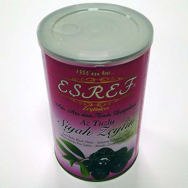 Gemlik Siyah Zeytin - Az Tuzlu Siyah İri Zeytin 800g