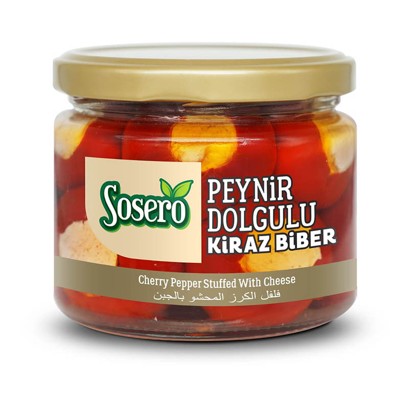 SOSERO PEYNİR DOLGULU KİRAZ BİBER 300 cc