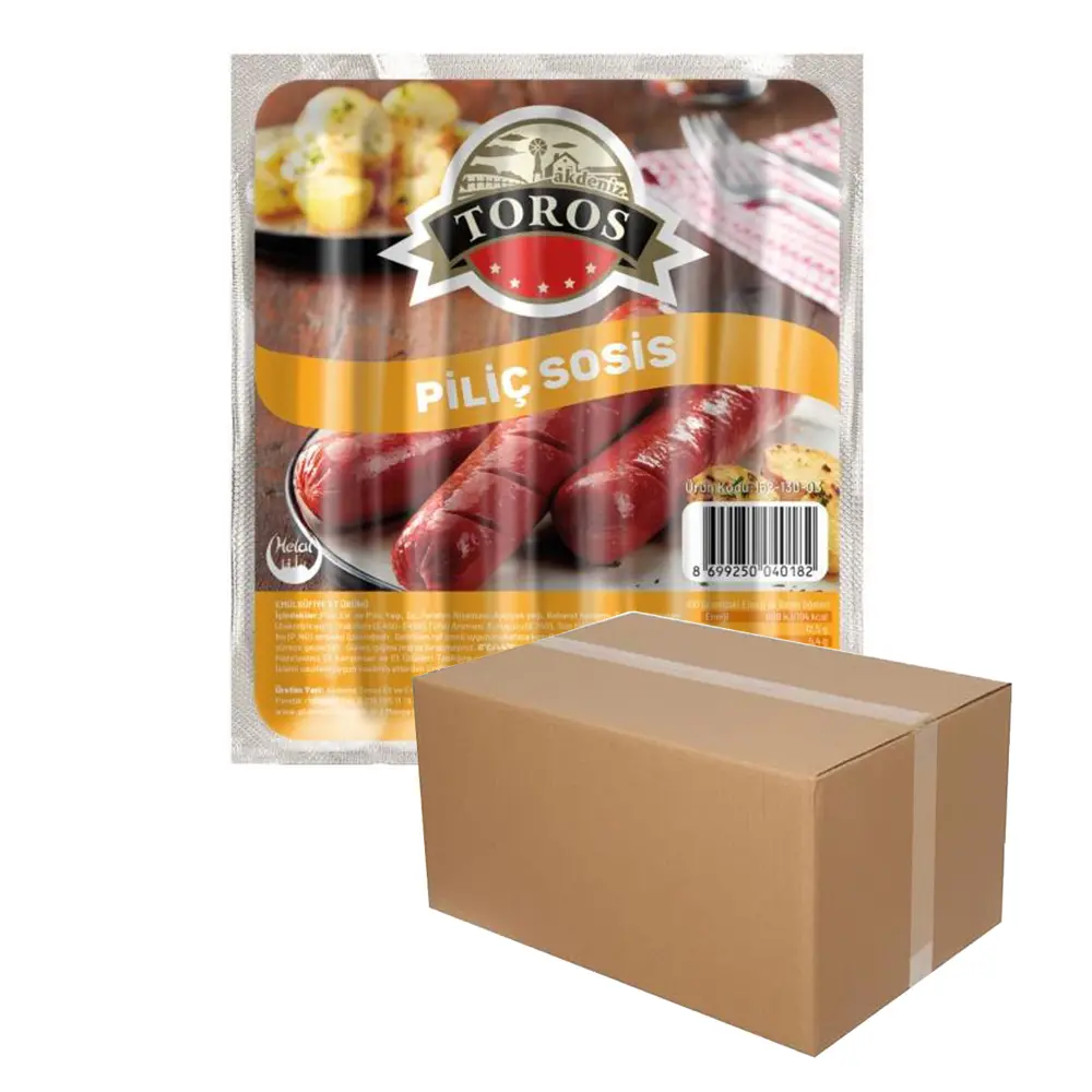 Akdeniz Toros Piliç Sosis 225g - 24 Adet