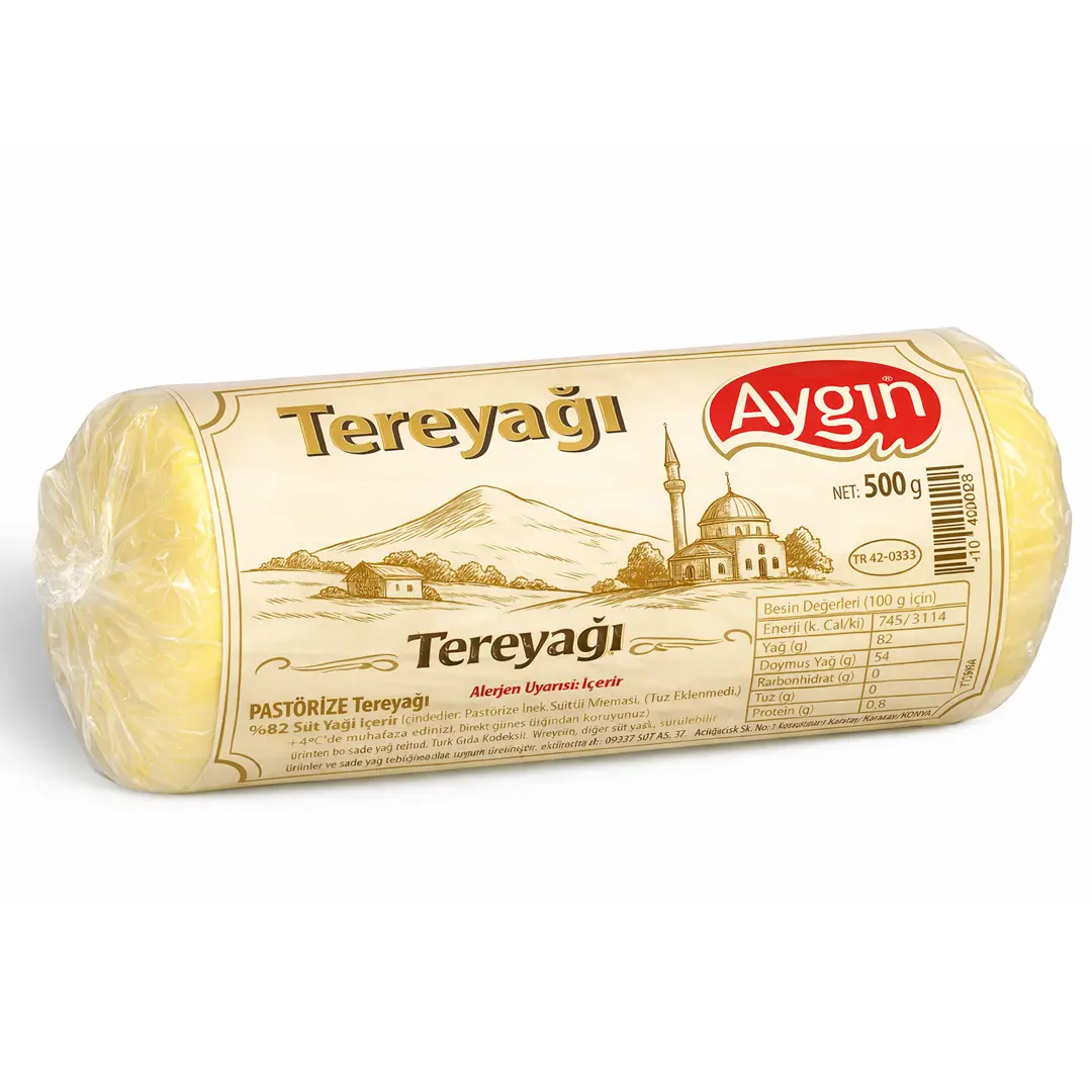Tereyağı Aygın Paket 500g - (Tuzsuz TEREYAĞI)