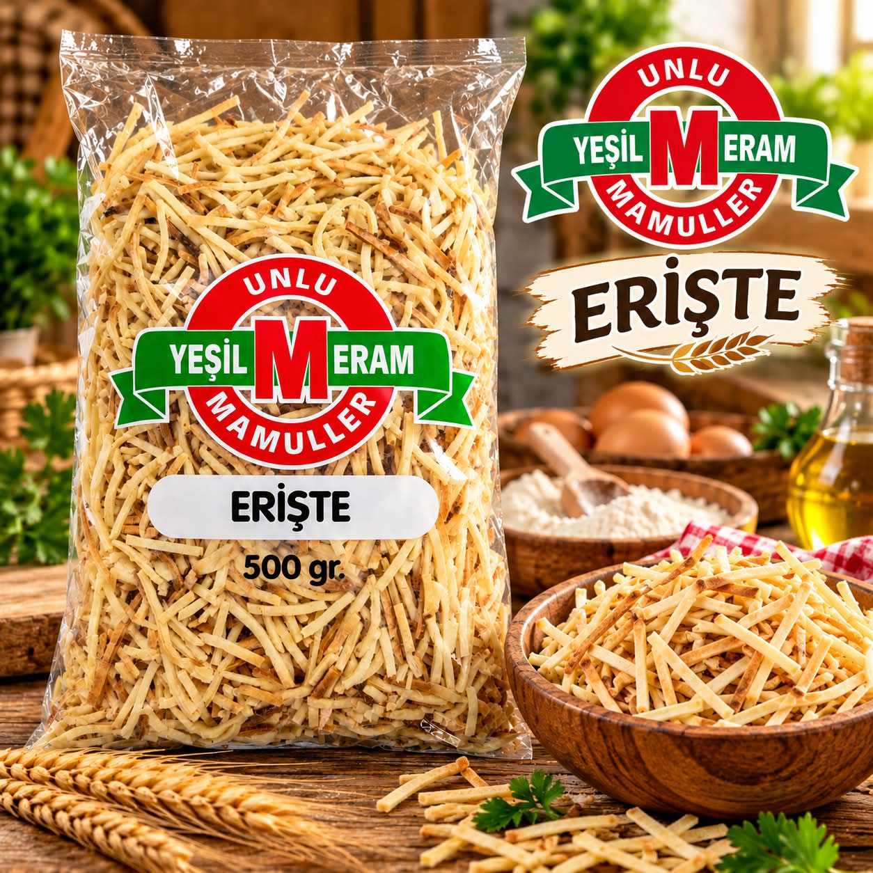 YEŞİL MERAM 500 GR ERİŞTE