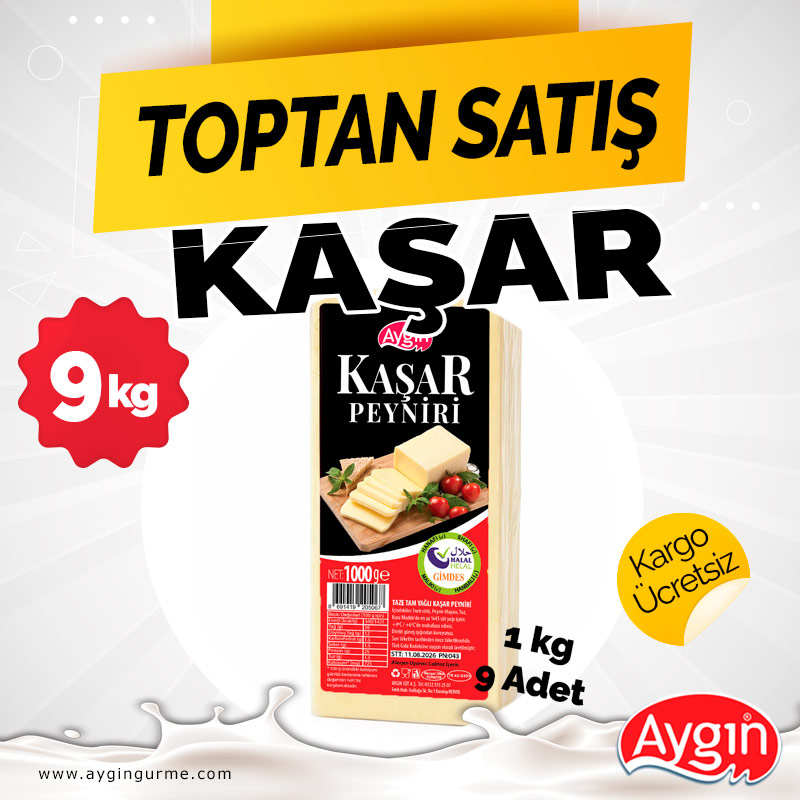Kaşar (Tam Yağlı) ***Kampanyası - 9 kg Kaşar